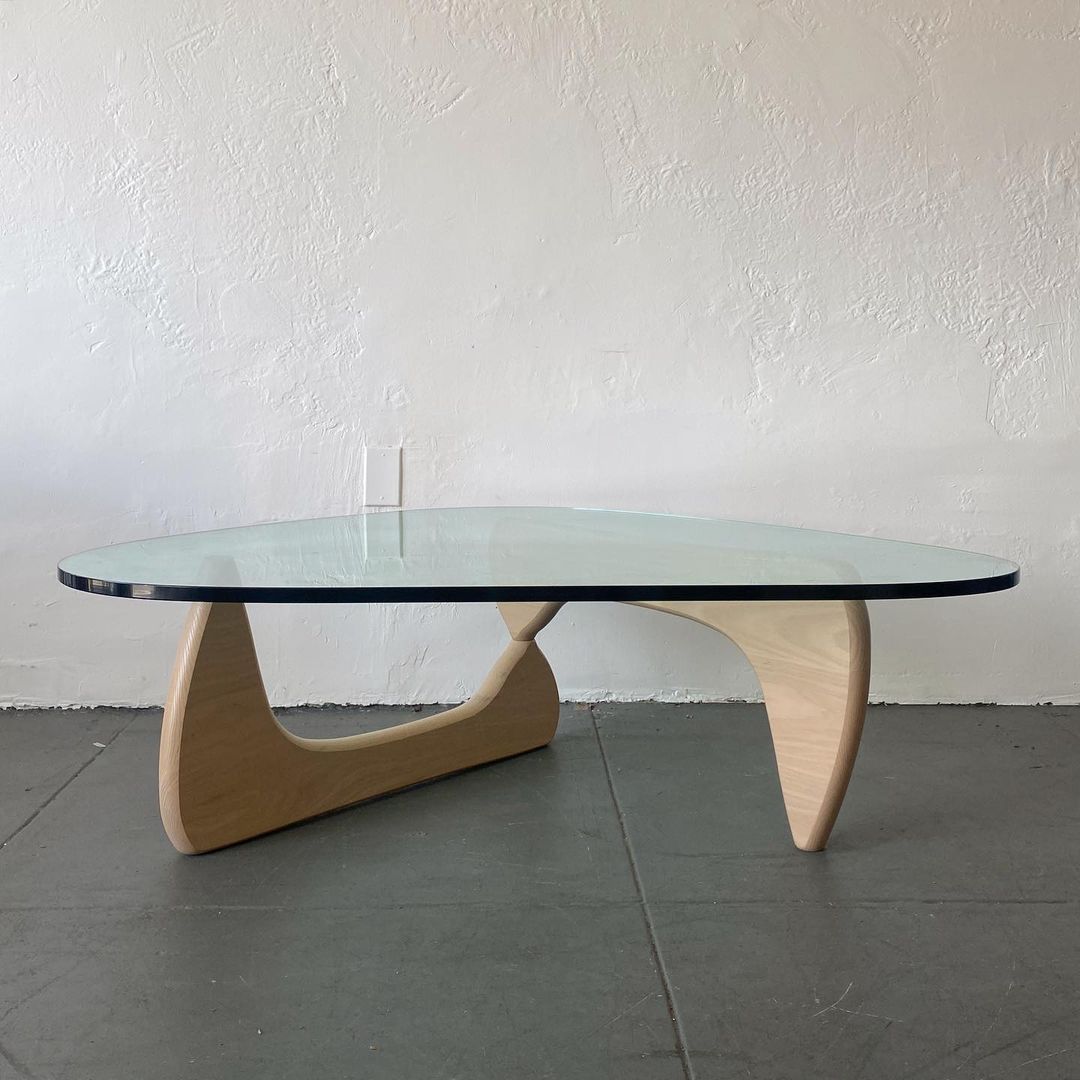 Herman Miller Noguchi Coffee Table with White Ash Base by Isamu Noguch ...