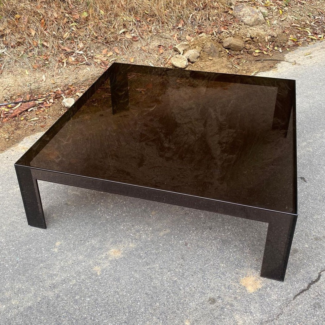 Kartell Invisible Light Coffee Table in Smoke Grey by Tokujin Yoshioka