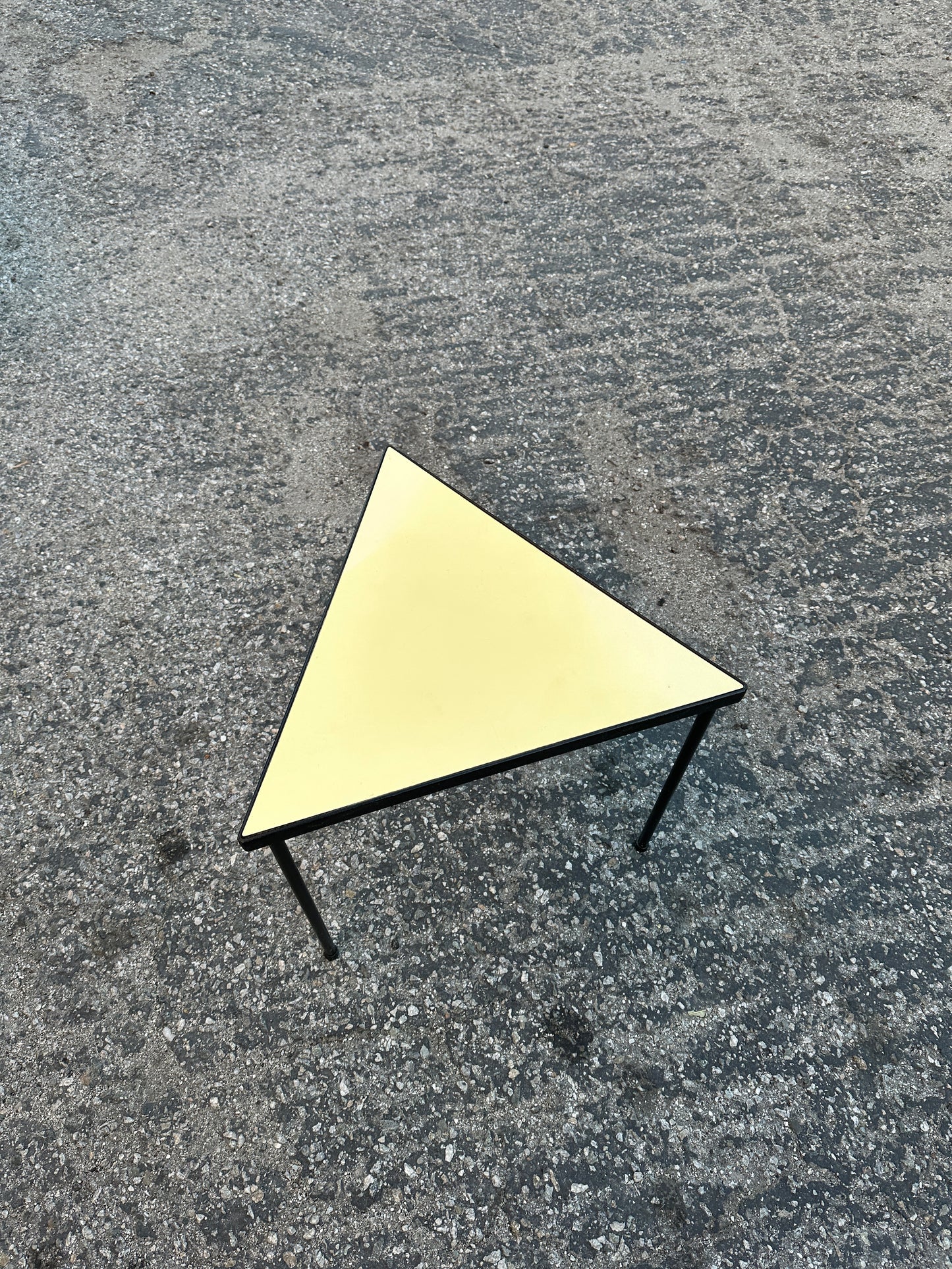 1950s Frederic Weinberg Triangle Side Table