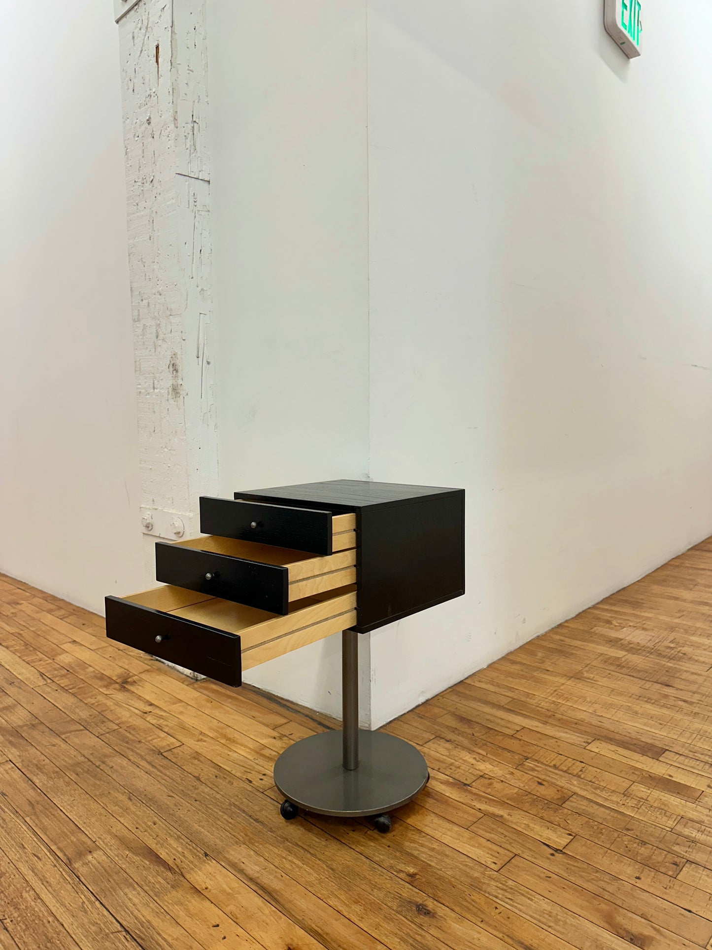 1980s Forme Carrara Bedside Table