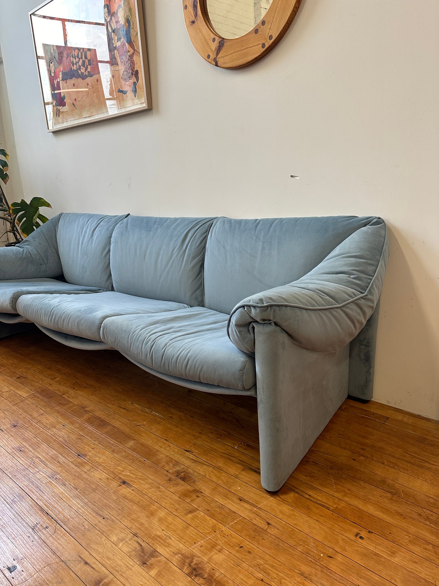 1970s Cassina Probjeto Babalao 3 Seater Sofa by Vico Magistretti