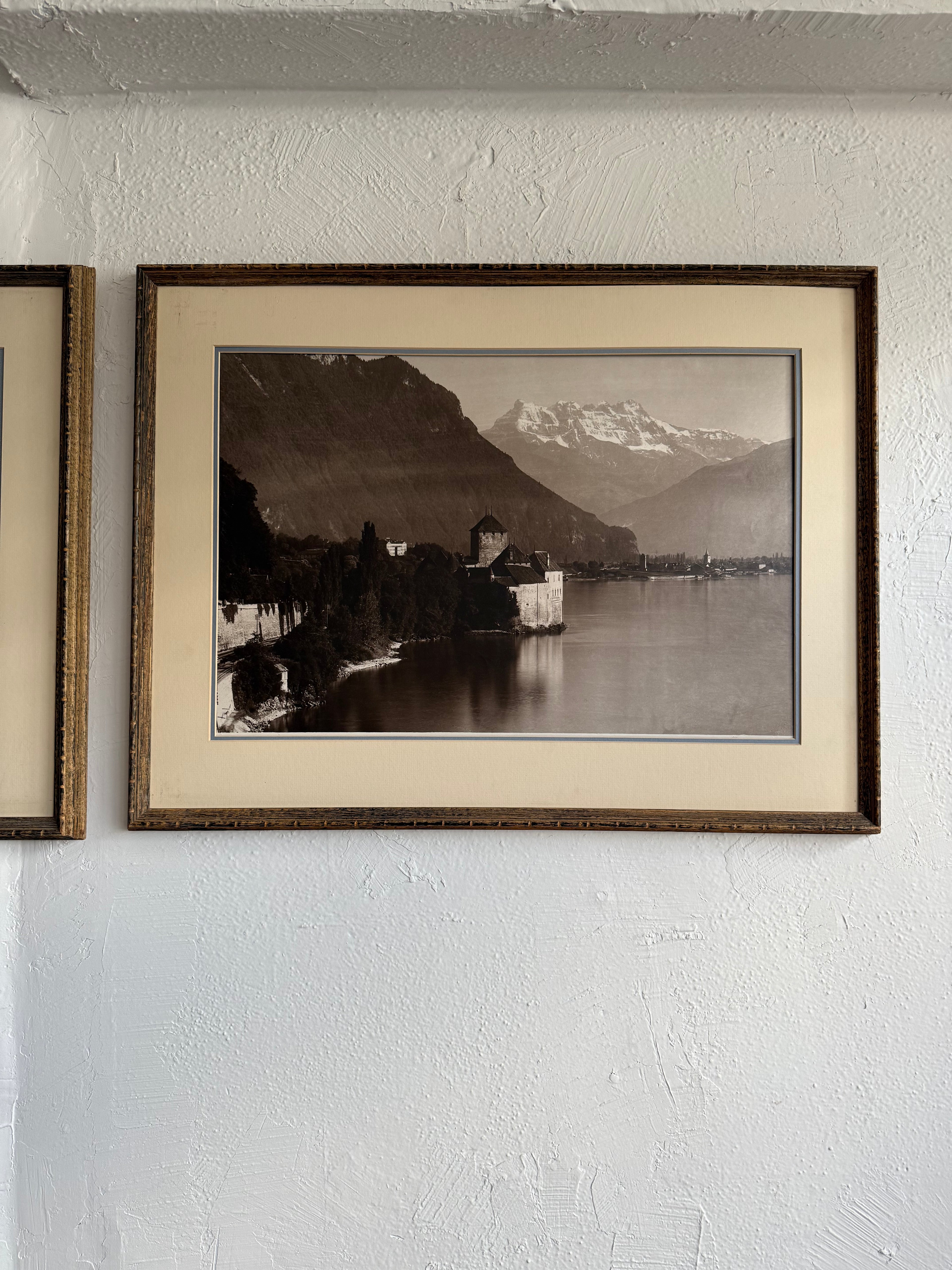 1930’s Blind Stamped Black and White Photographs of Switzerland by Adolph Braun