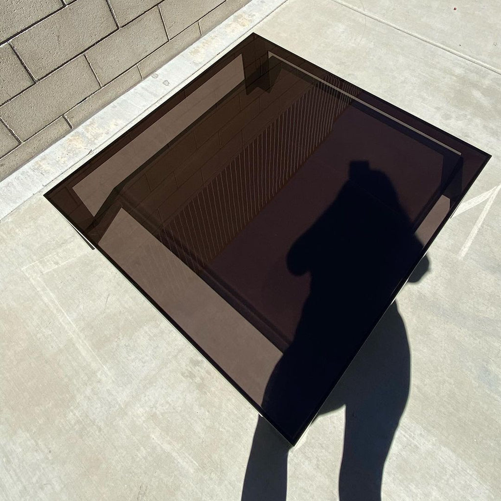 Kartell Invisible Light Coffee Table in Smoke Grey by Tokujin Yoshioka