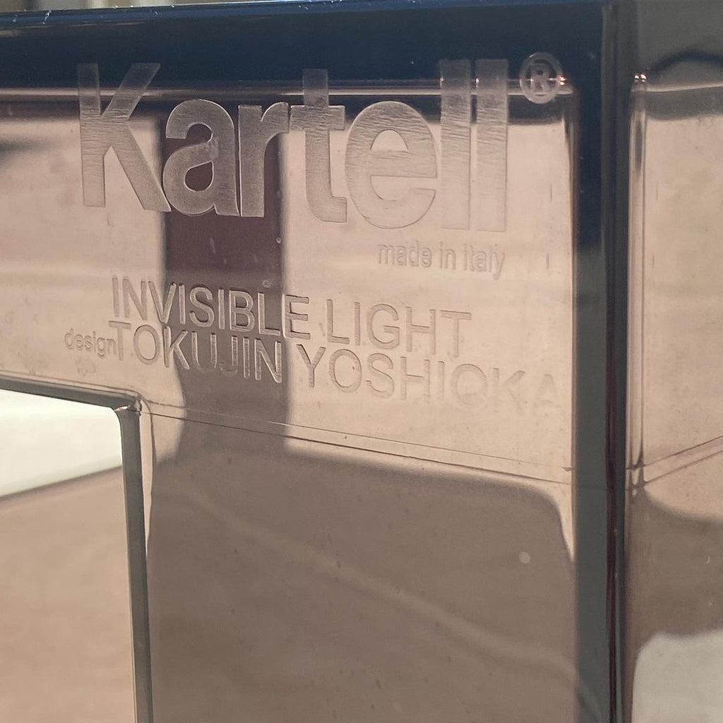 Kartell Invisible Light Coffee Table in Smoke Grey by Tokujin Yoshioka