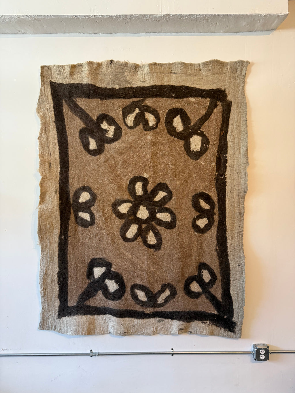 1960’s Iranian Felted Wool Rug