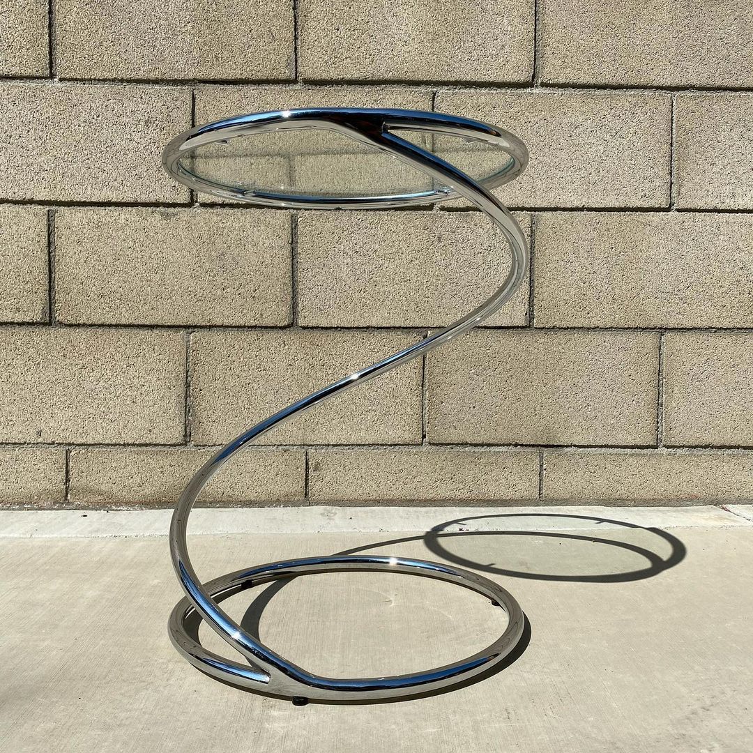 Irving & Leon Rosen for Pace Spiral Side Table
