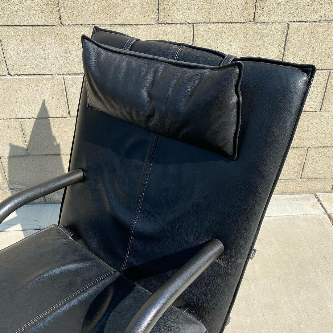 Arflex T-Line Rocking Chair w/ Adjustable Headrest by Burkhard Vogtherr