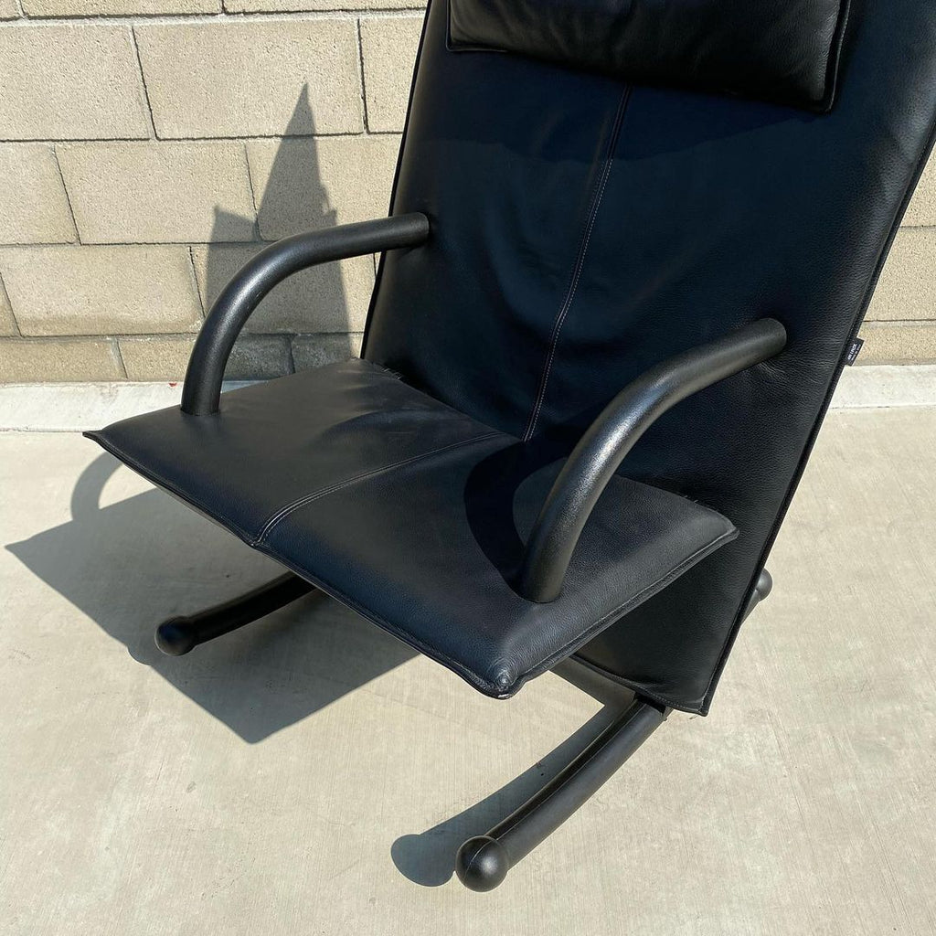 Arflex T-Line Rocking Chair w/ Adjustable Headrest by Burkhard Vogtherr