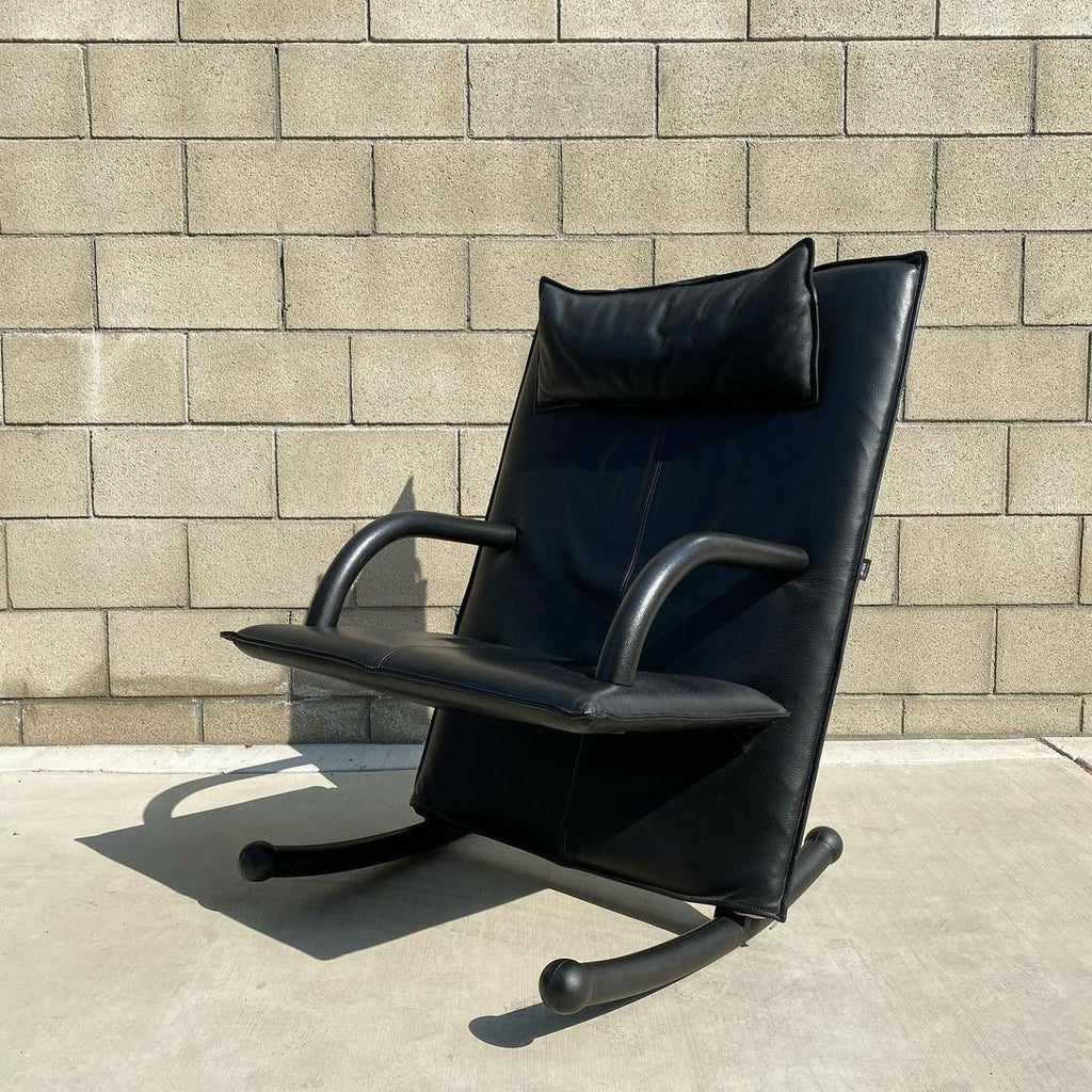 Arflex T-Line Rocking Chair w/ Adjustable Headrest by Burkhard Vogtherr