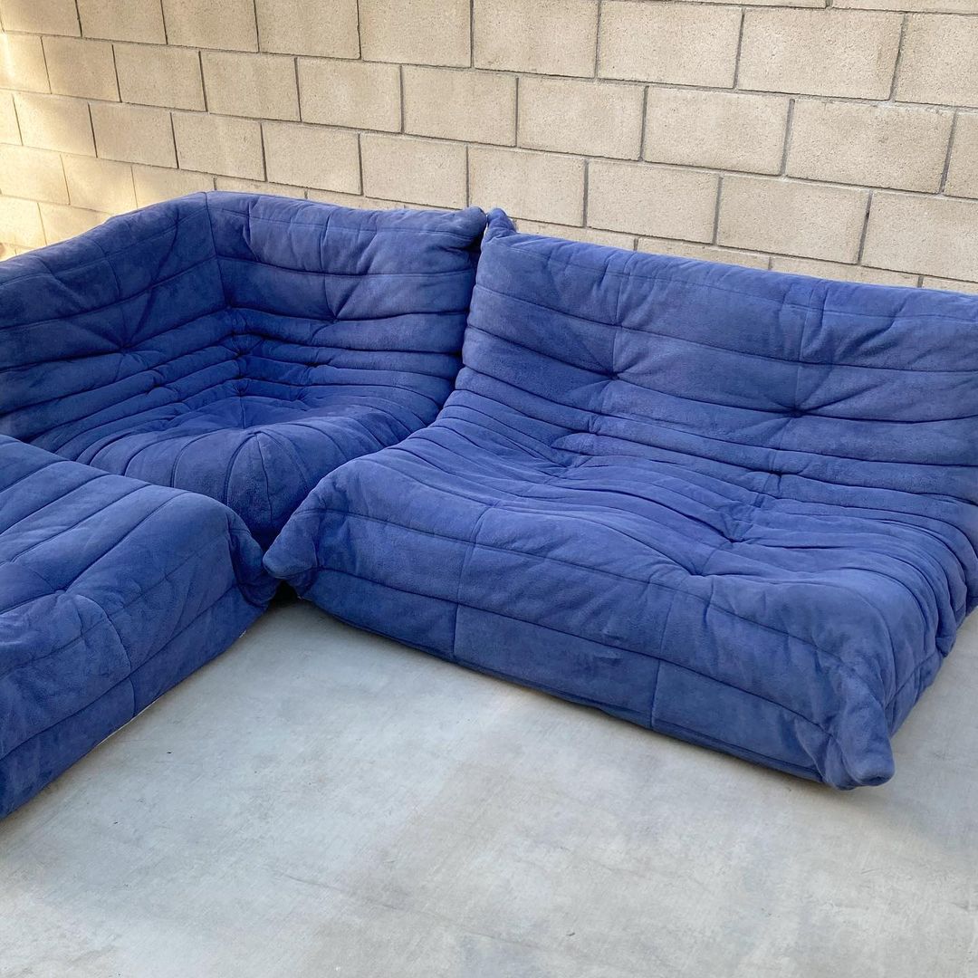 Ligne Roset 3-Piece Togo Sofa by Michel Ducaroy