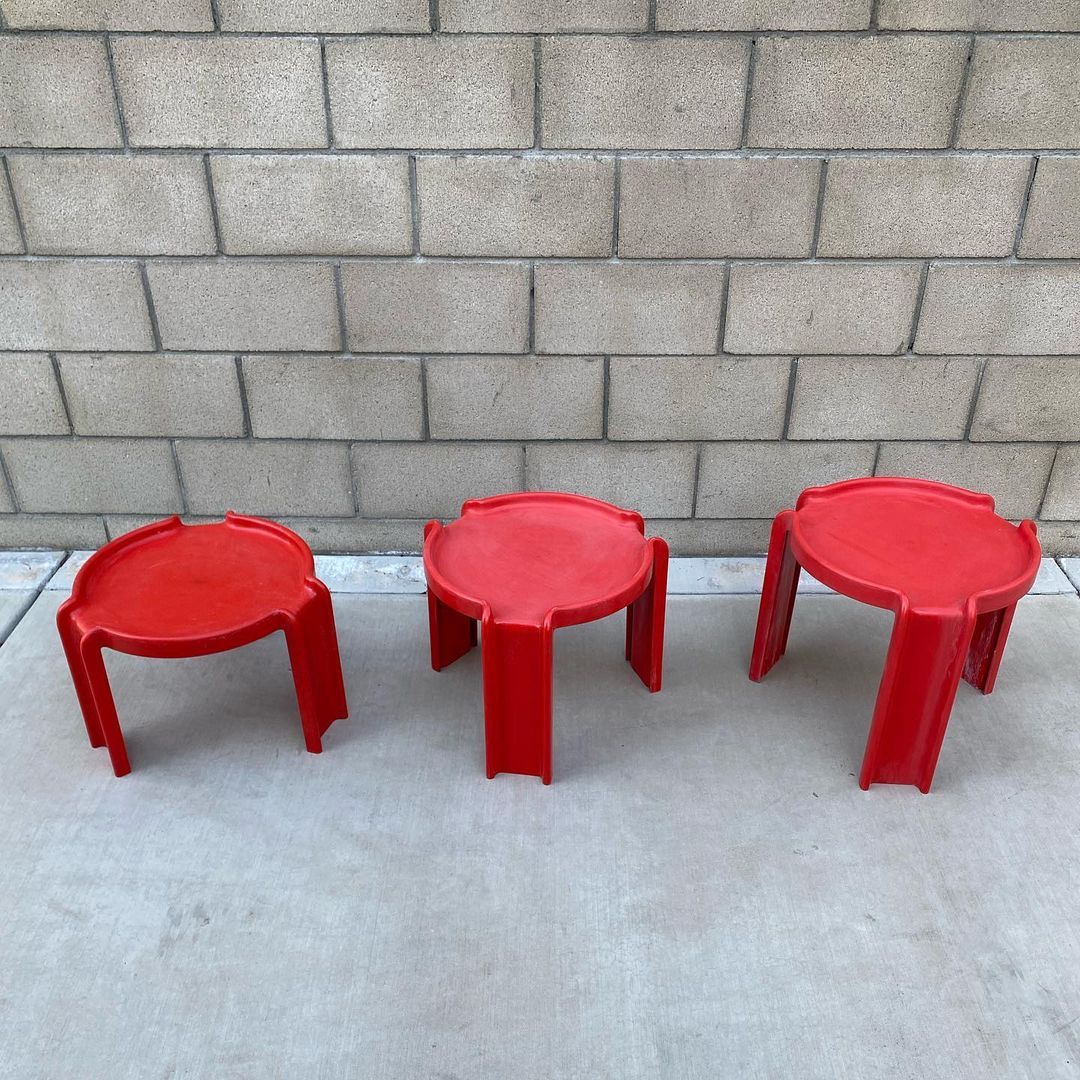 Kartell Nesting Tables by Giotto Stoppino