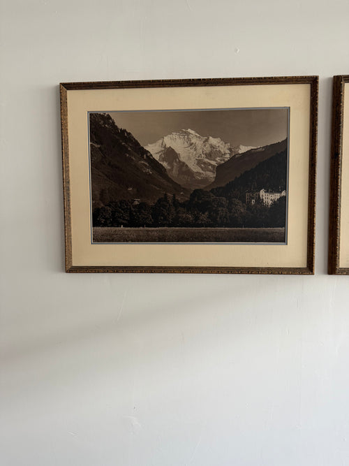 1930’s Blind Stamped Black and White Photographs of Switzerland by Adolph Braun