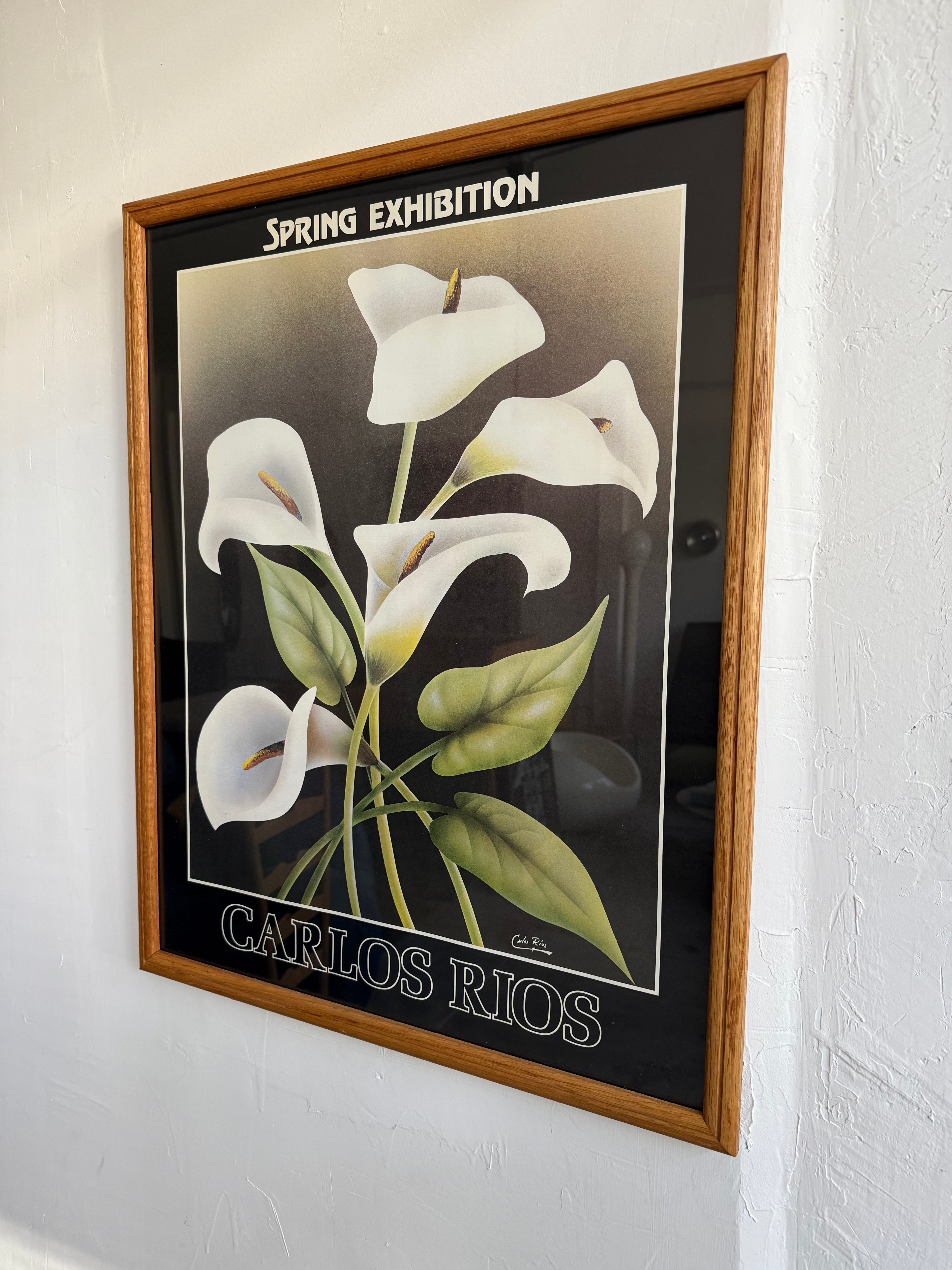Vintage Carlos Rios Spring Exhibition Poster