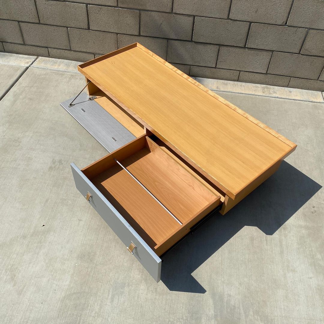 Peter Maly Metal & Wood Console for Ligne Roset