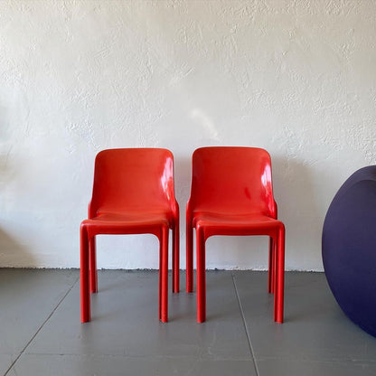 Vico Magistretti Selene Stacking Chairs for Artemide