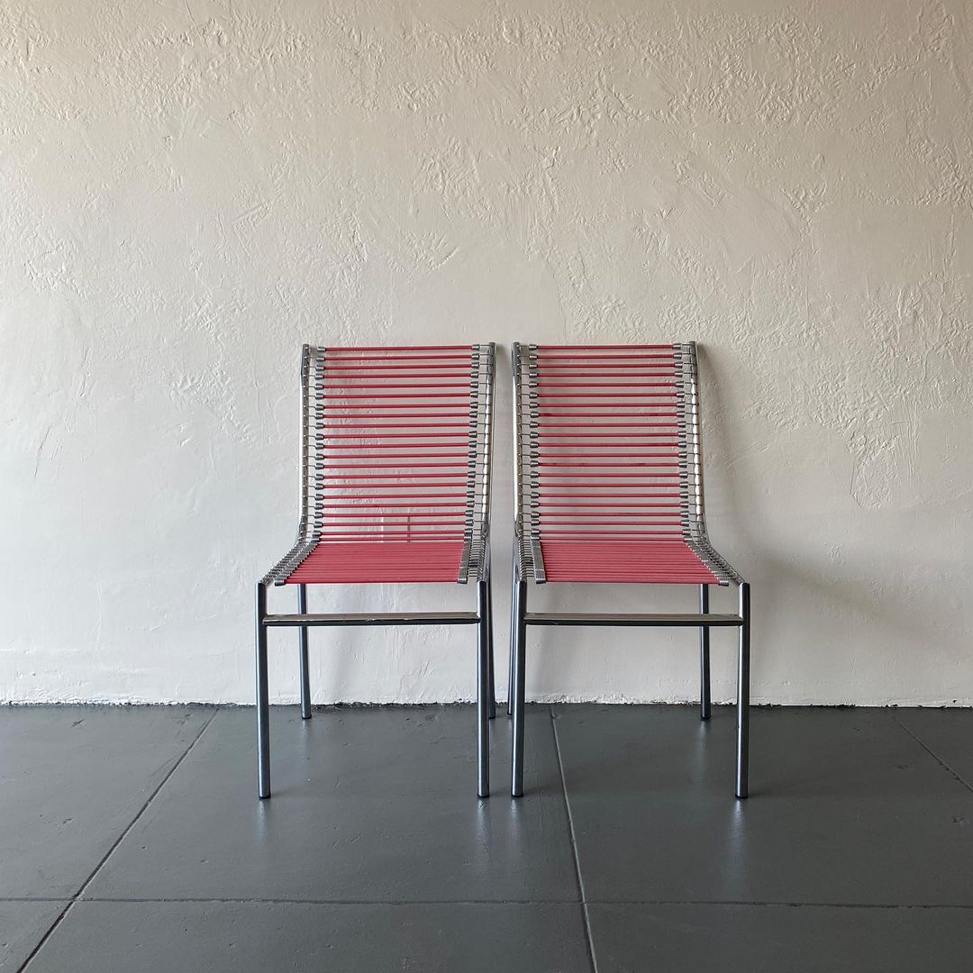 René Herbst Cord Chairs