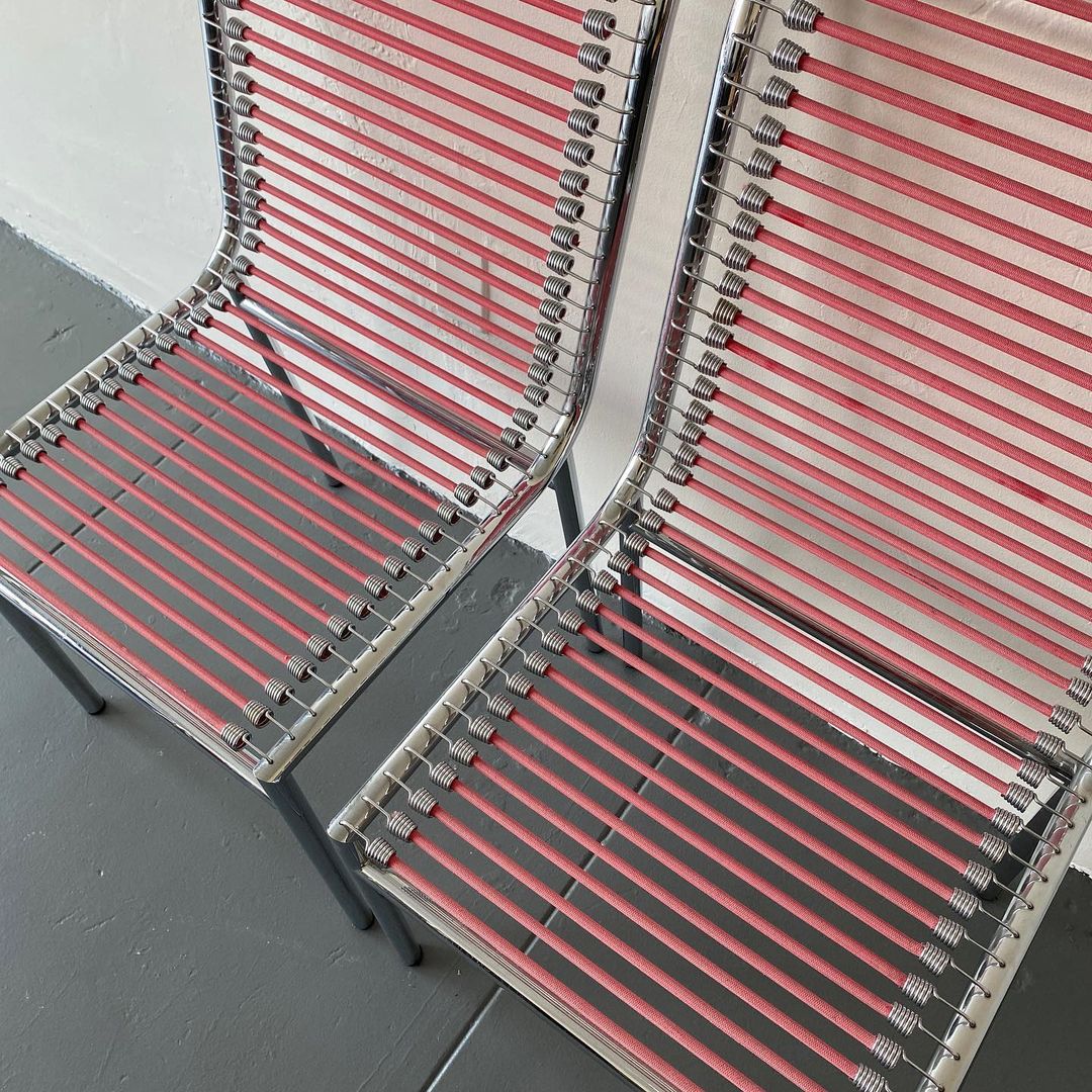 René Herbst Cord Chairs