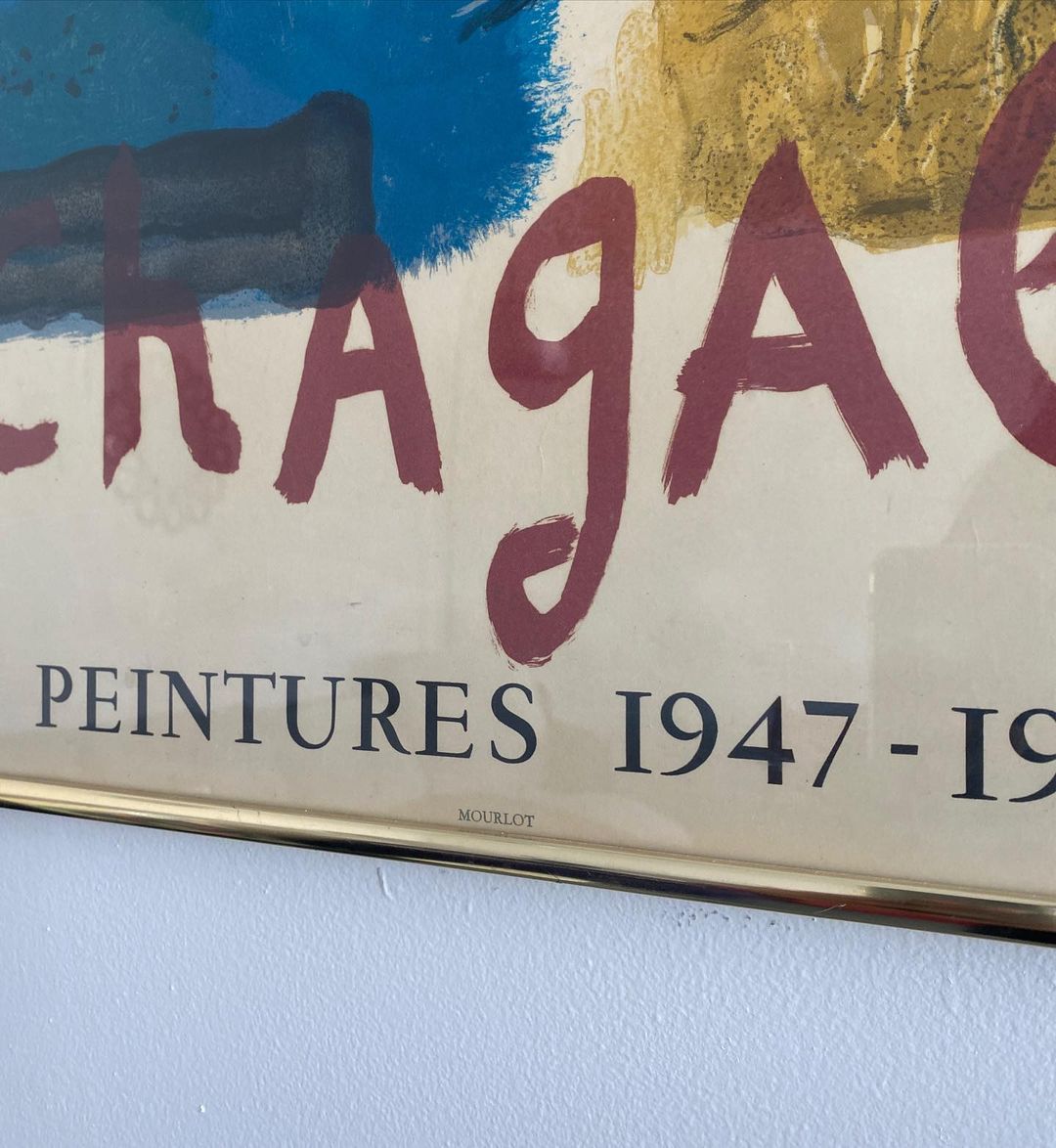 Framed Chagall Fondation Maeght Peintures 1947 - 1967 Exhibition Print