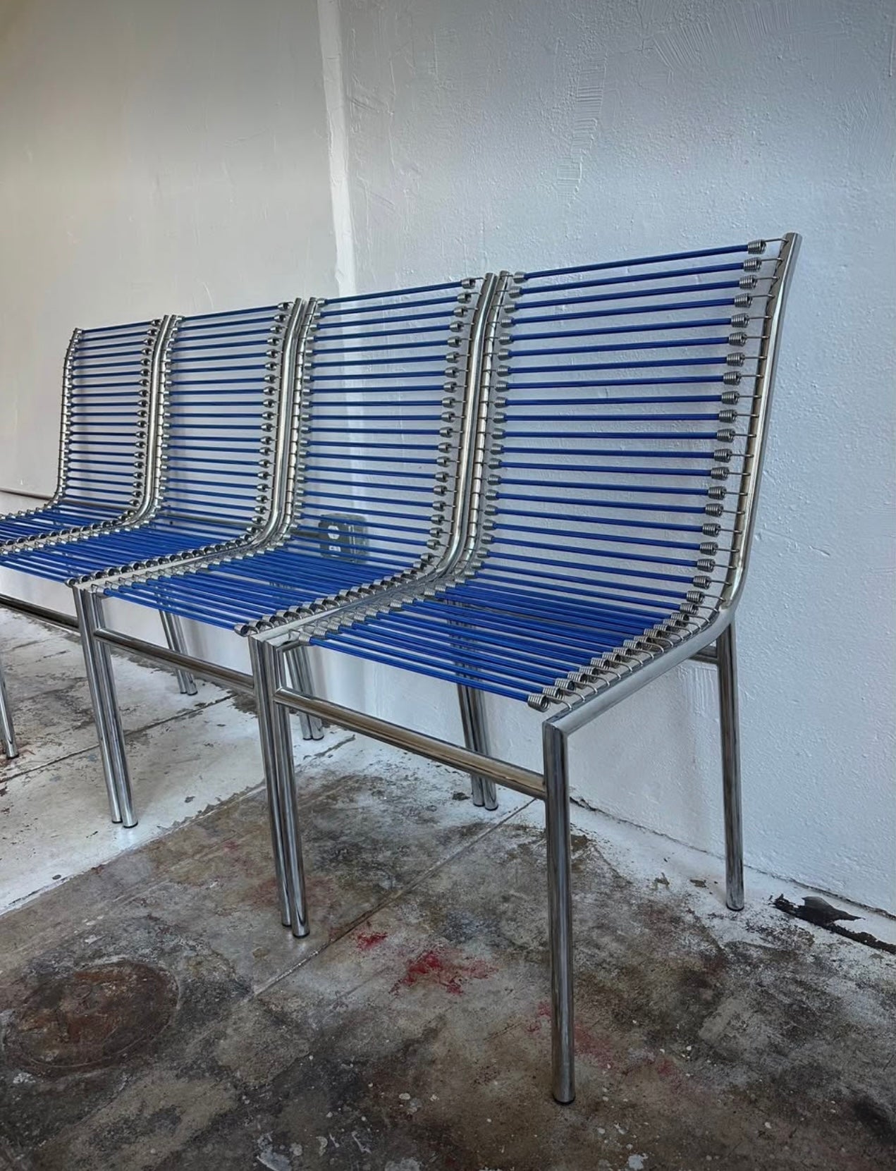 1980’s Rene Herbst Sandows No 5 Cord Chairs