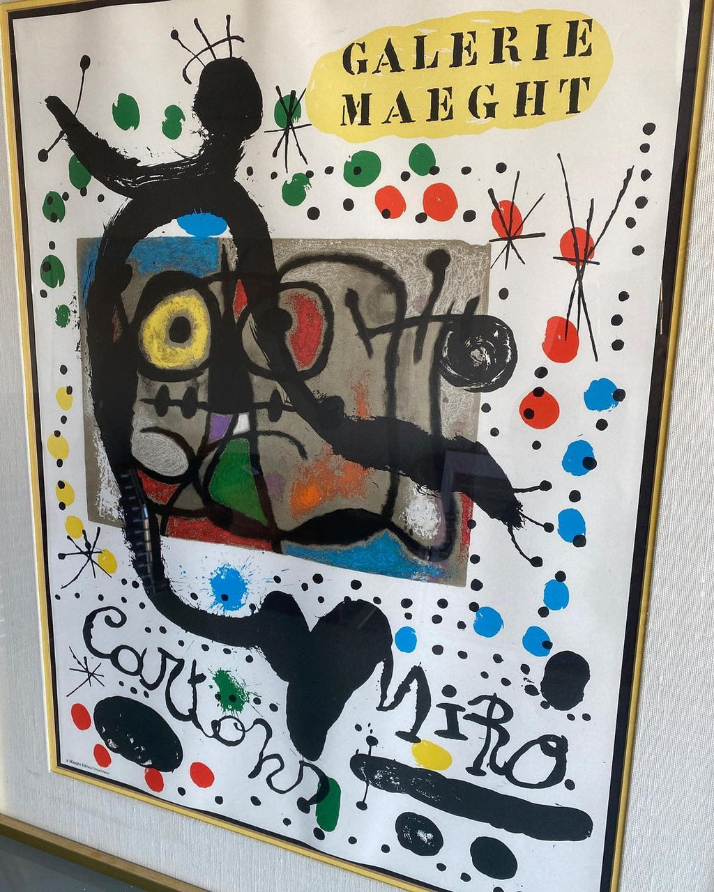Cartons Miro Galerie Maeght Lithograph