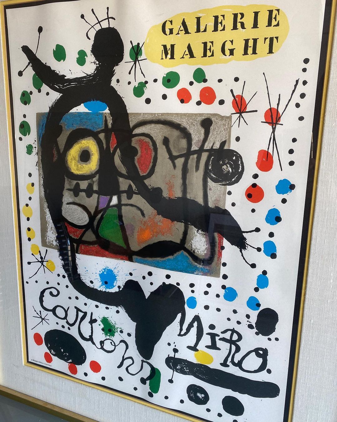 Cartons Miro Galerie Maeght Lithograph
