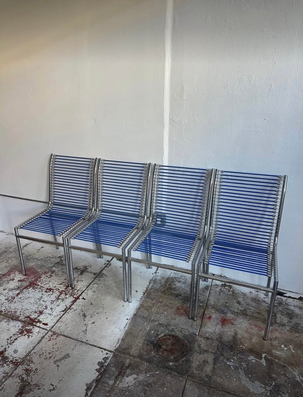 1980’s Rene Herbst Sandows No 5 Cord Chairs