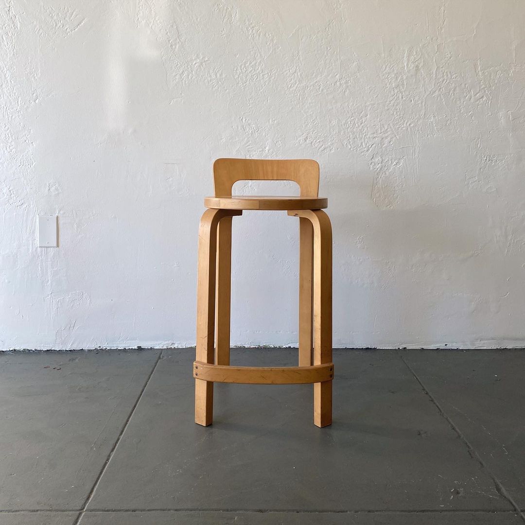 Vintage ICF Alvar Aalto k65 Stool