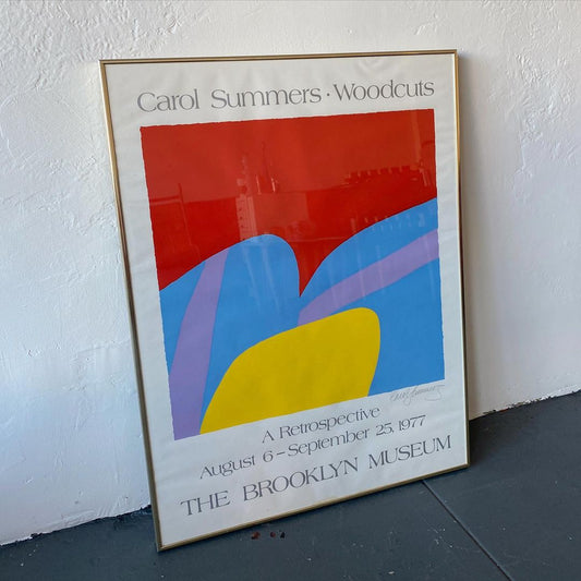 Carol Summers • Woodcuts  A Retrospective Exhibition Print  The Brooklyn Museum, 1977