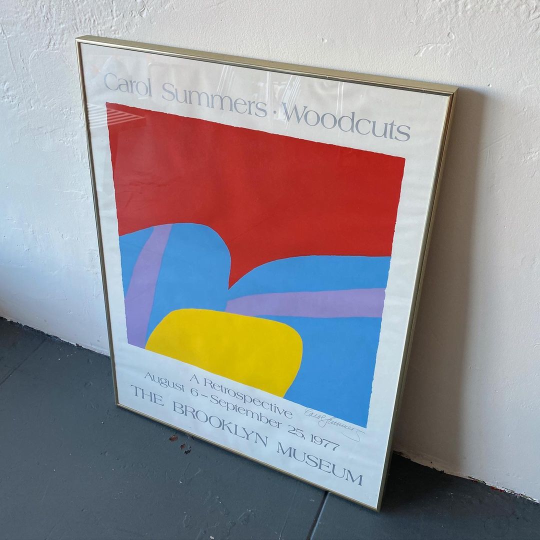 Carol Summers • Woodcuts  A Retrospective Exhibition Print  The Brooklyn Museum, 1977