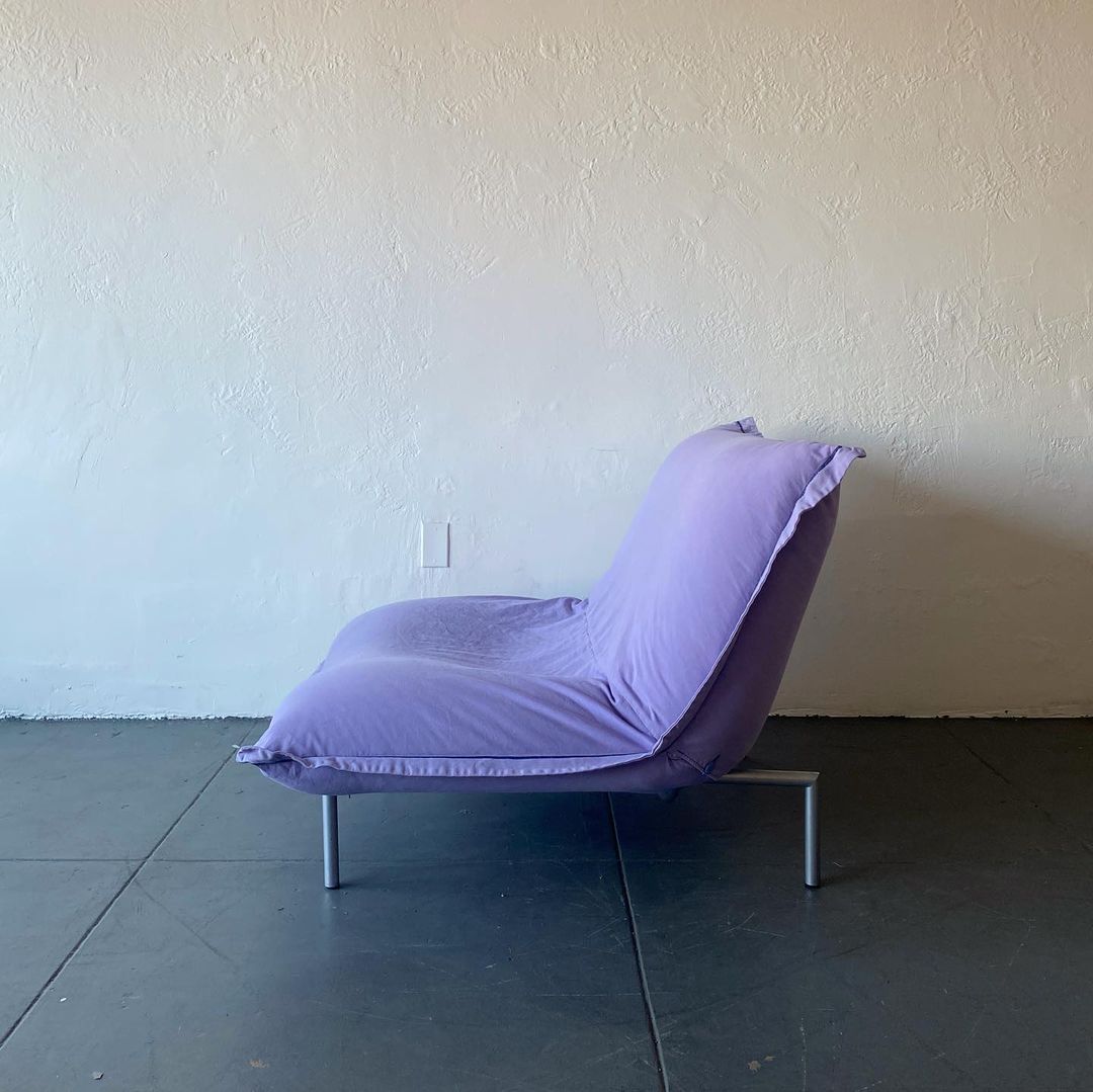 Ligne Roset Calin Pillow Lounge Chair & Ottoman by Pascal Mourgue, 1994