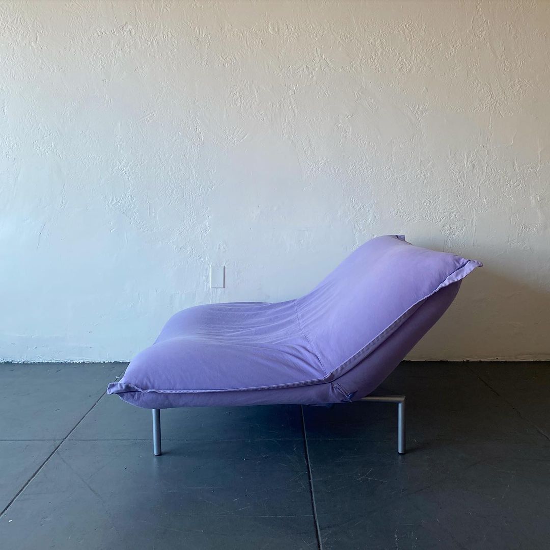 Ligne Roset Calin Pillow Lounge Chair & Ottoman by Pascal Mourgue, 1994
