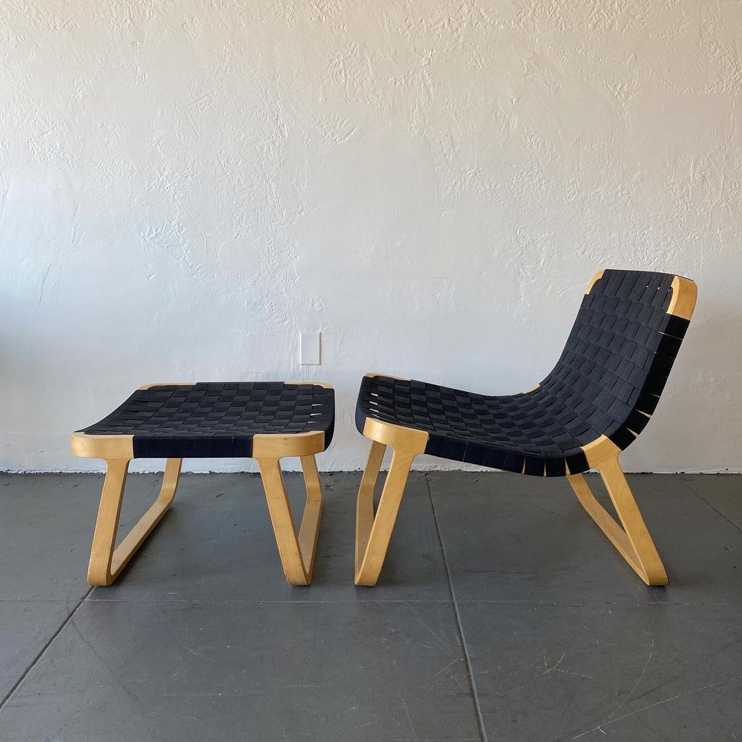 Sascha Lounge Chair & Ottoman by Jeffrey Bernett