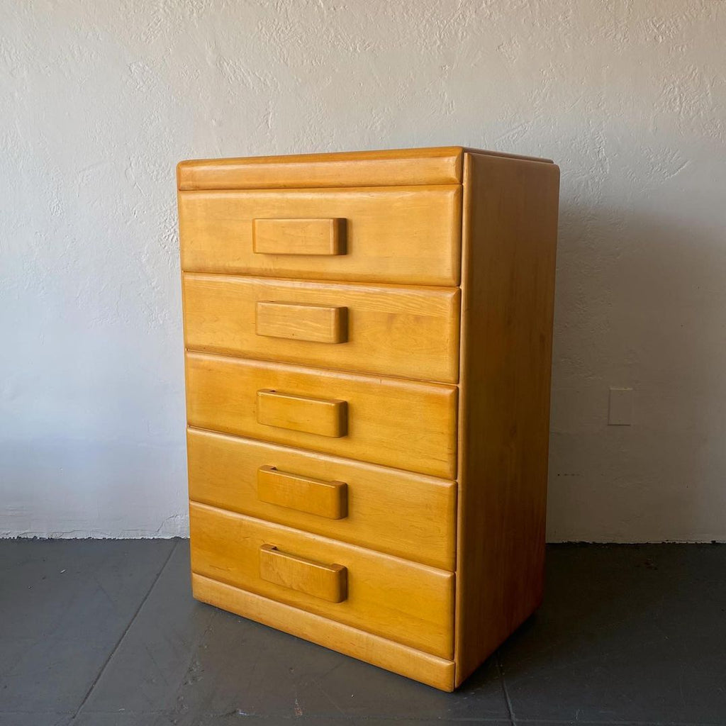 Russel Wright for Conant Ball Five Drawer Dresser, 1950s