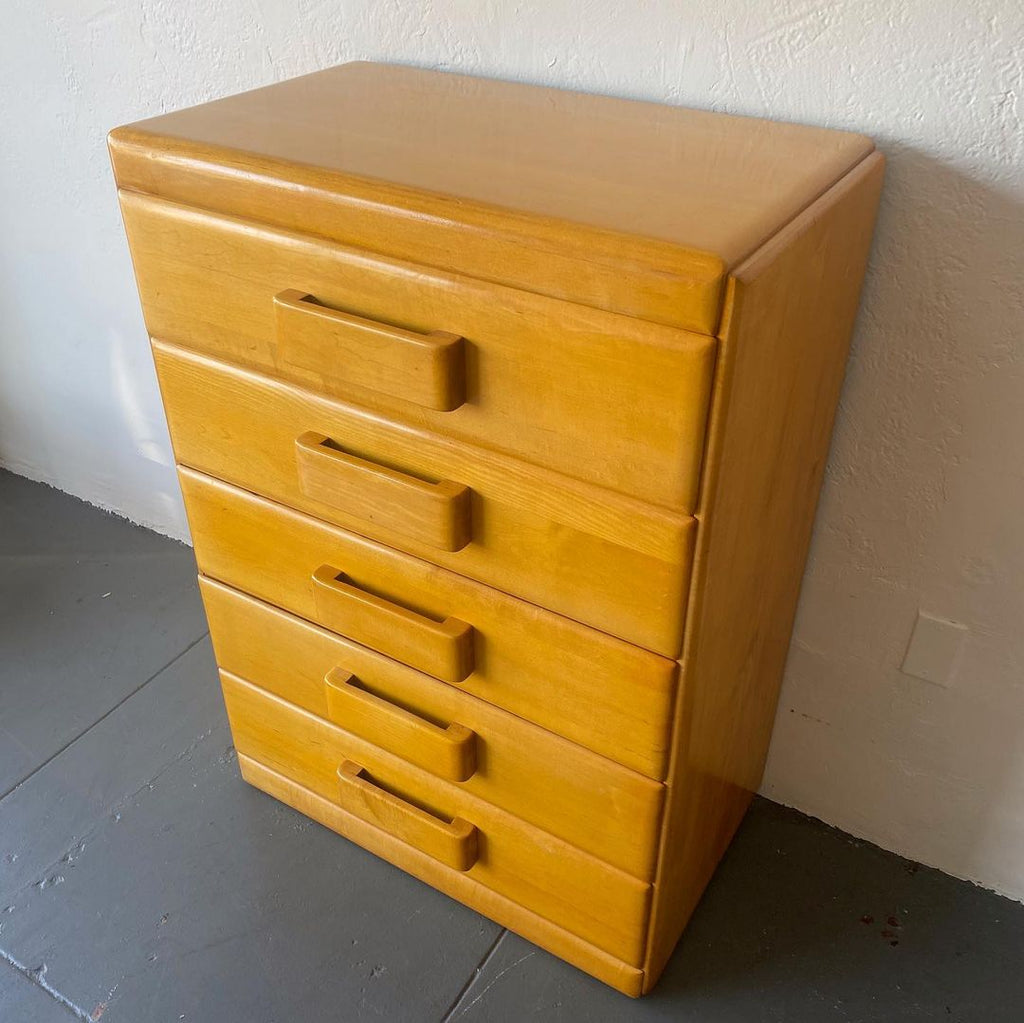 Russel Wright for Conant Ball Five Drawer Dresser, 1950s