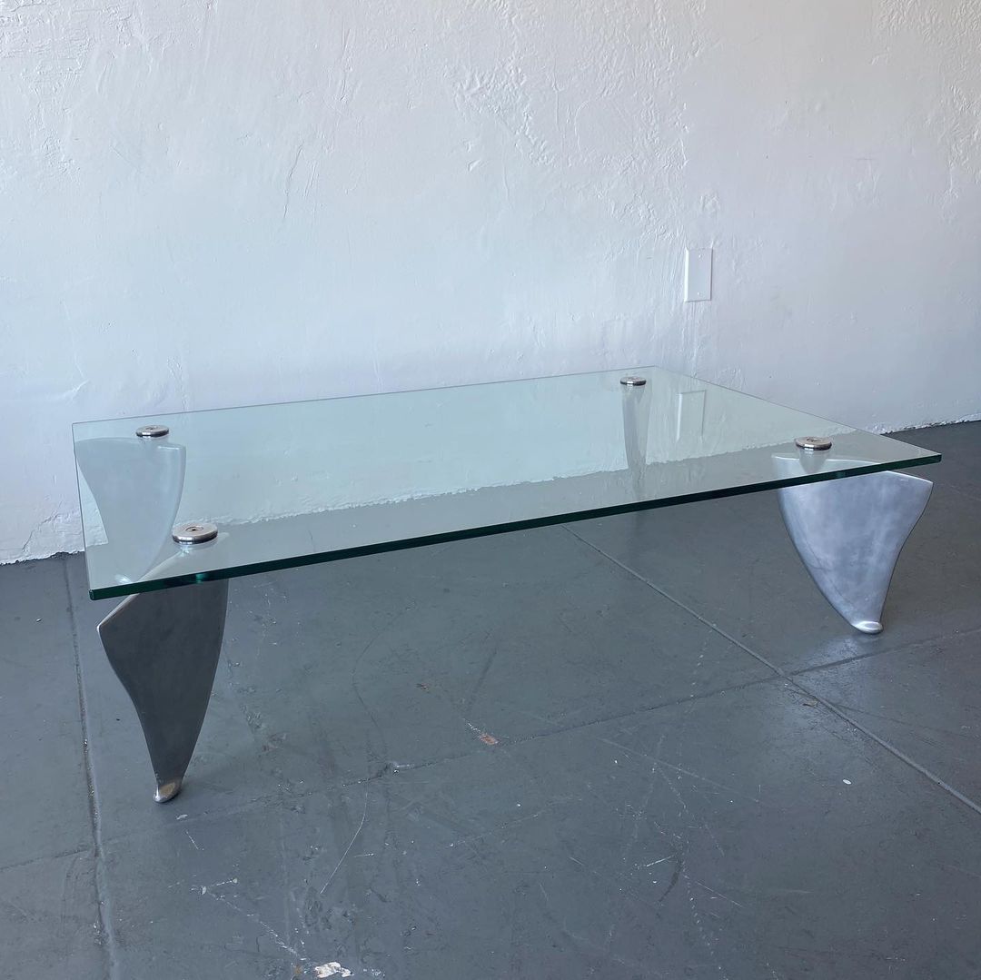 Terrance Conran Shark Fin Coffee Table, 1980s