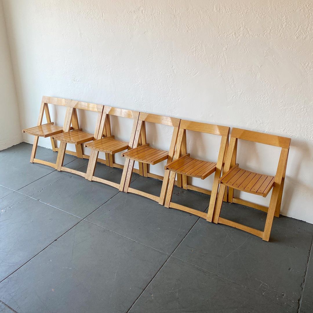 Bazzani Trieste Folding Chair by Aldo Jacober, 1960s