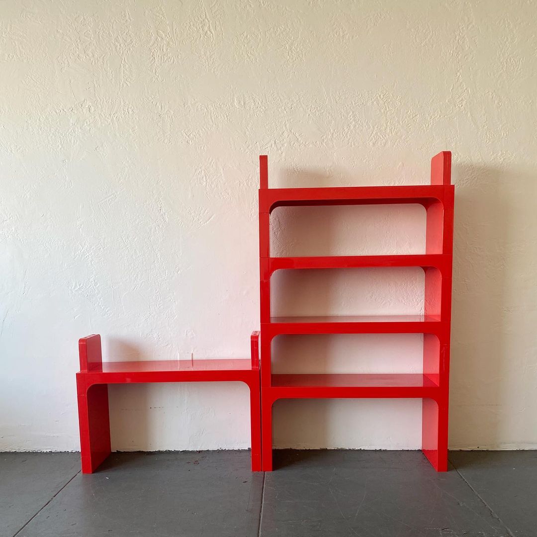 Olaf Von Bohr for Kartell Modular Shelving System, 1970s