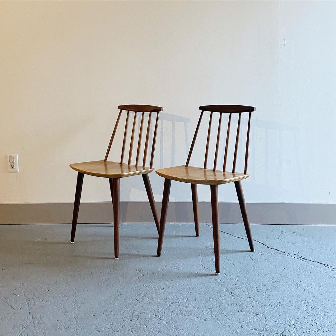 FDB Mobler J77 Teak Dining Chairs by Folke Palsson, 1970s
