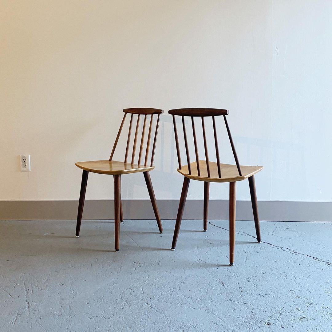 FDB Mobler J77 Teak Dining Chairs by Folke Palsson, 1970s