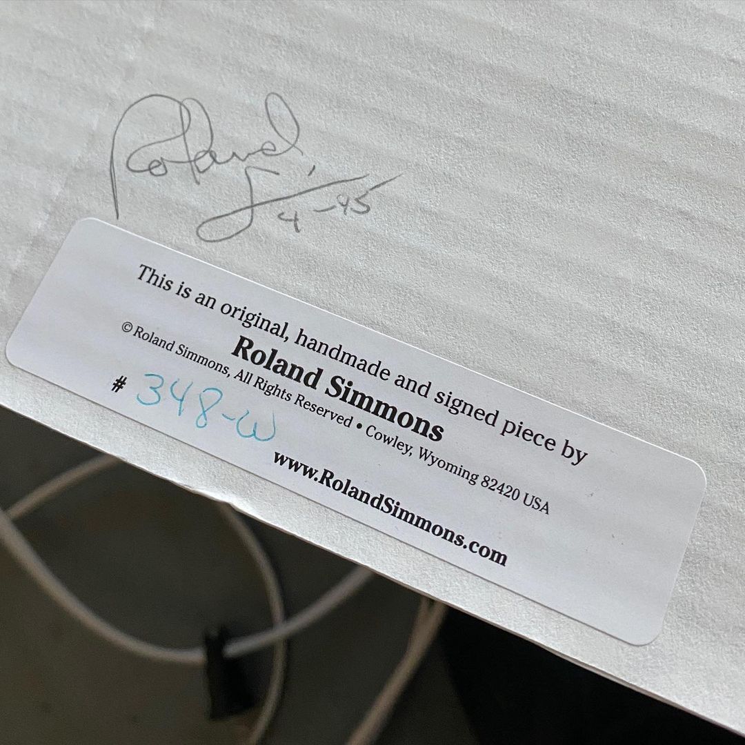 Roland Simmons Corrugated Paper Floor Lamps, 1995