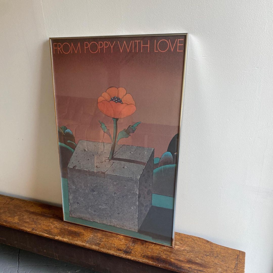 Milton Glaser From Poppy With Love Poster