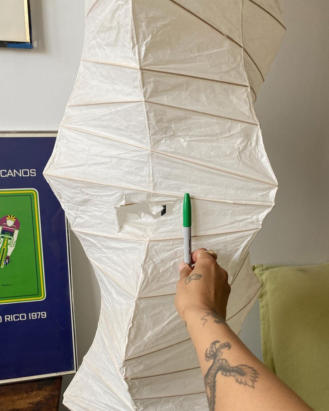 Isamu Noguchi Akari UF4-33N Floor Lamp