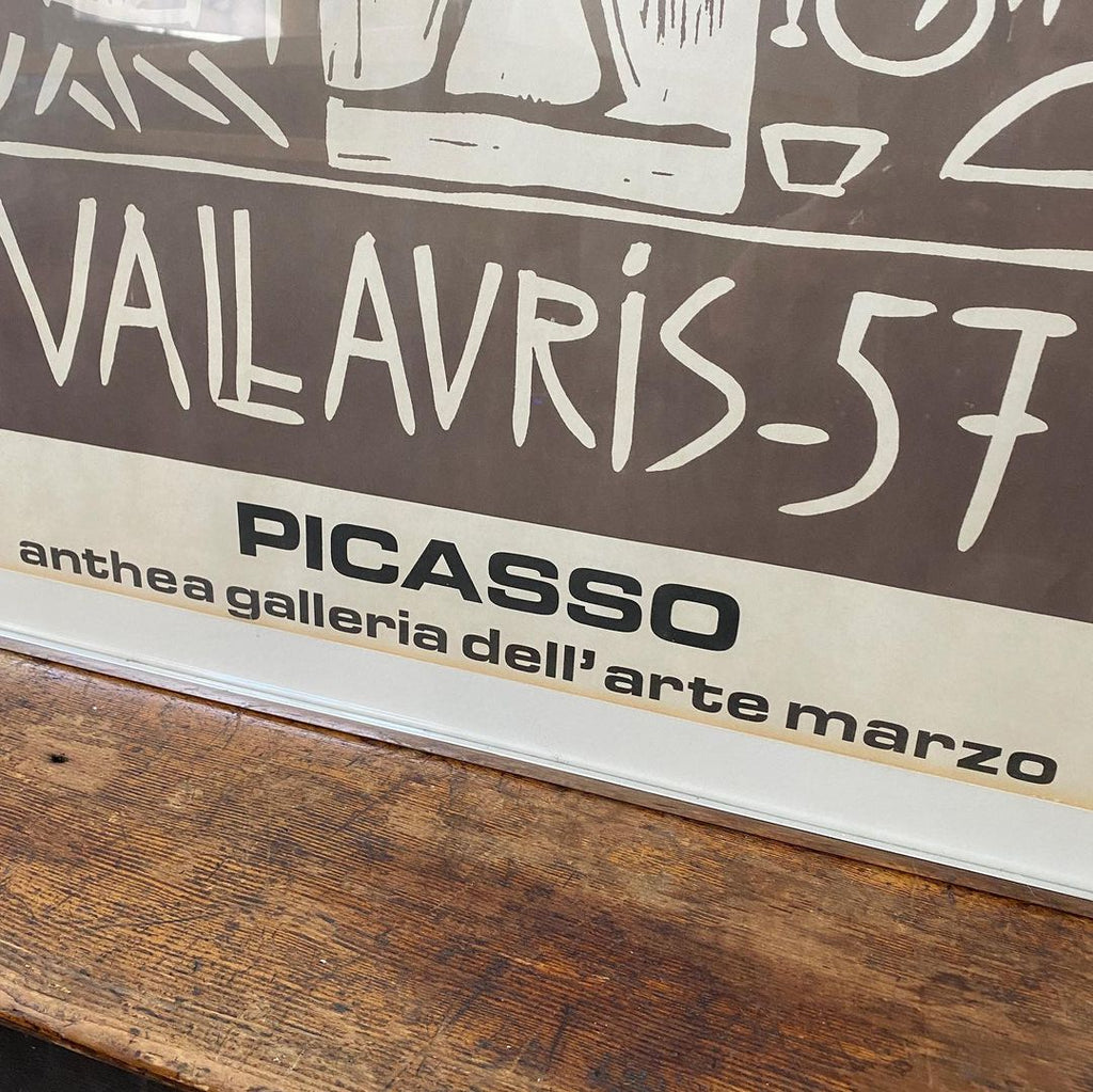Picasso Exhibition Poster Vallauris 57 ‘Anthea Galleria Dell'arte Marzo’ Lithograph, 1957