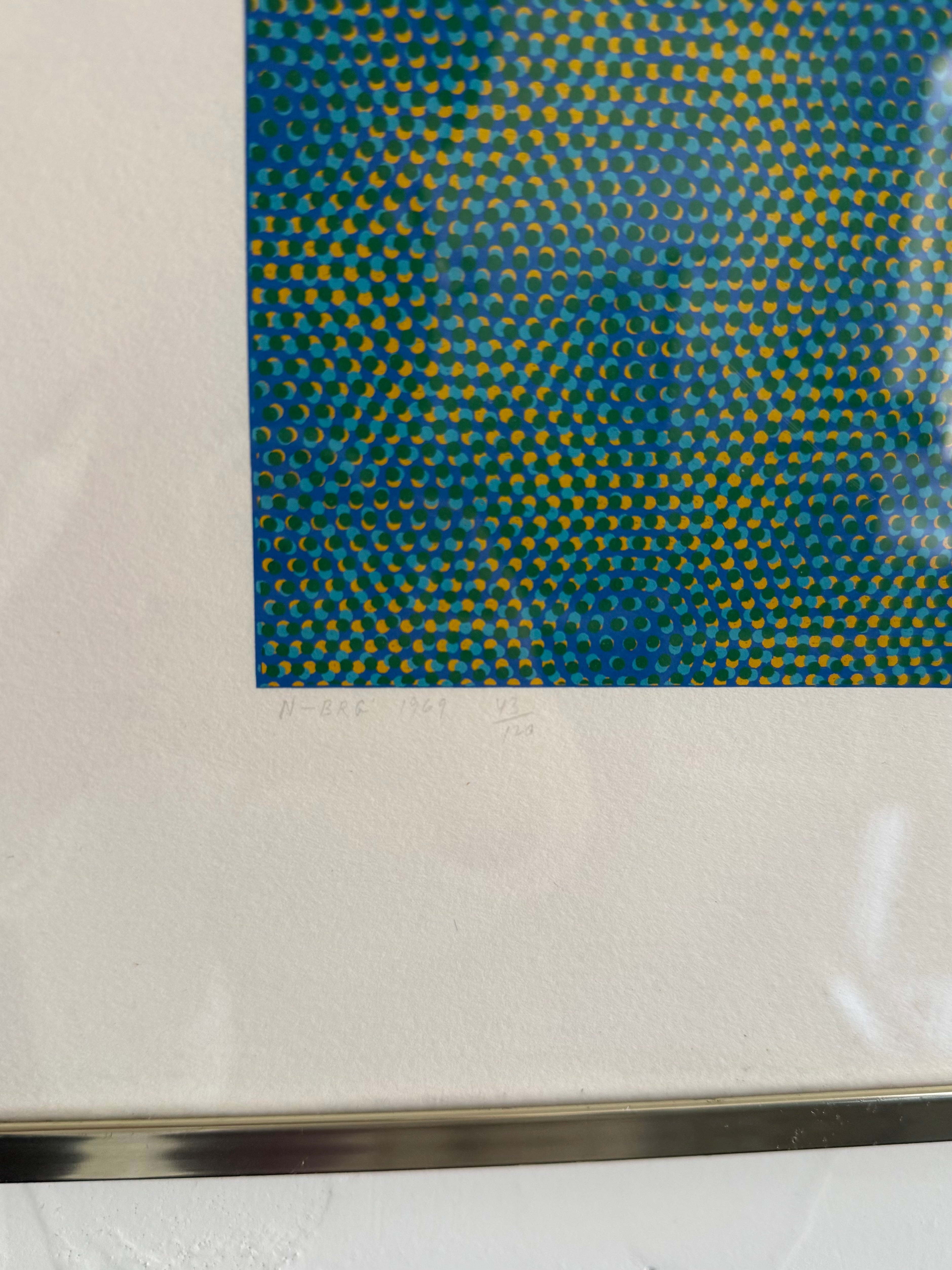 1960’s Josef Levi Geometric Silk Screen