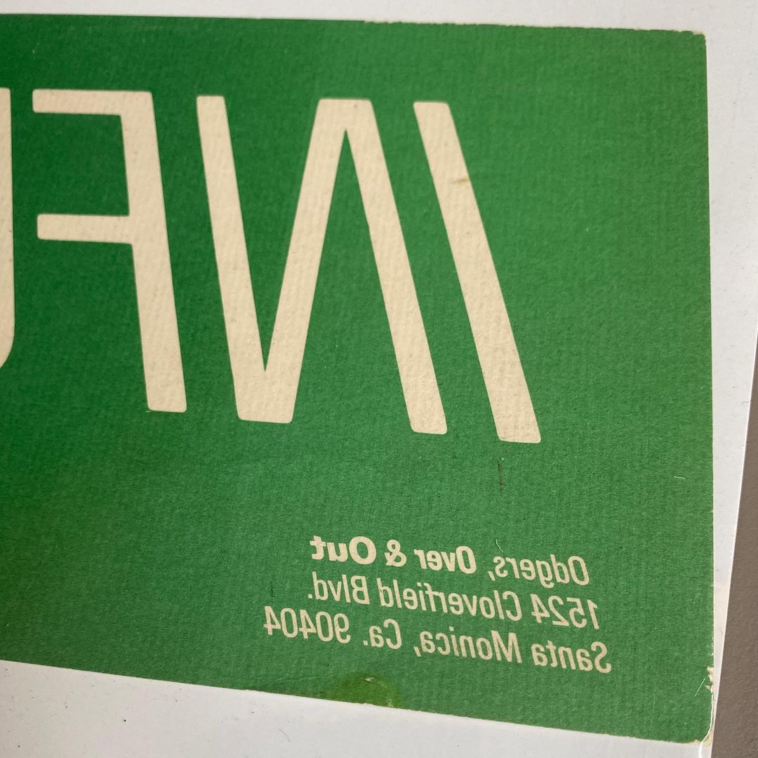 NFUCKINGCREDIBLE Over & Out by Jayme Odgers, 1973