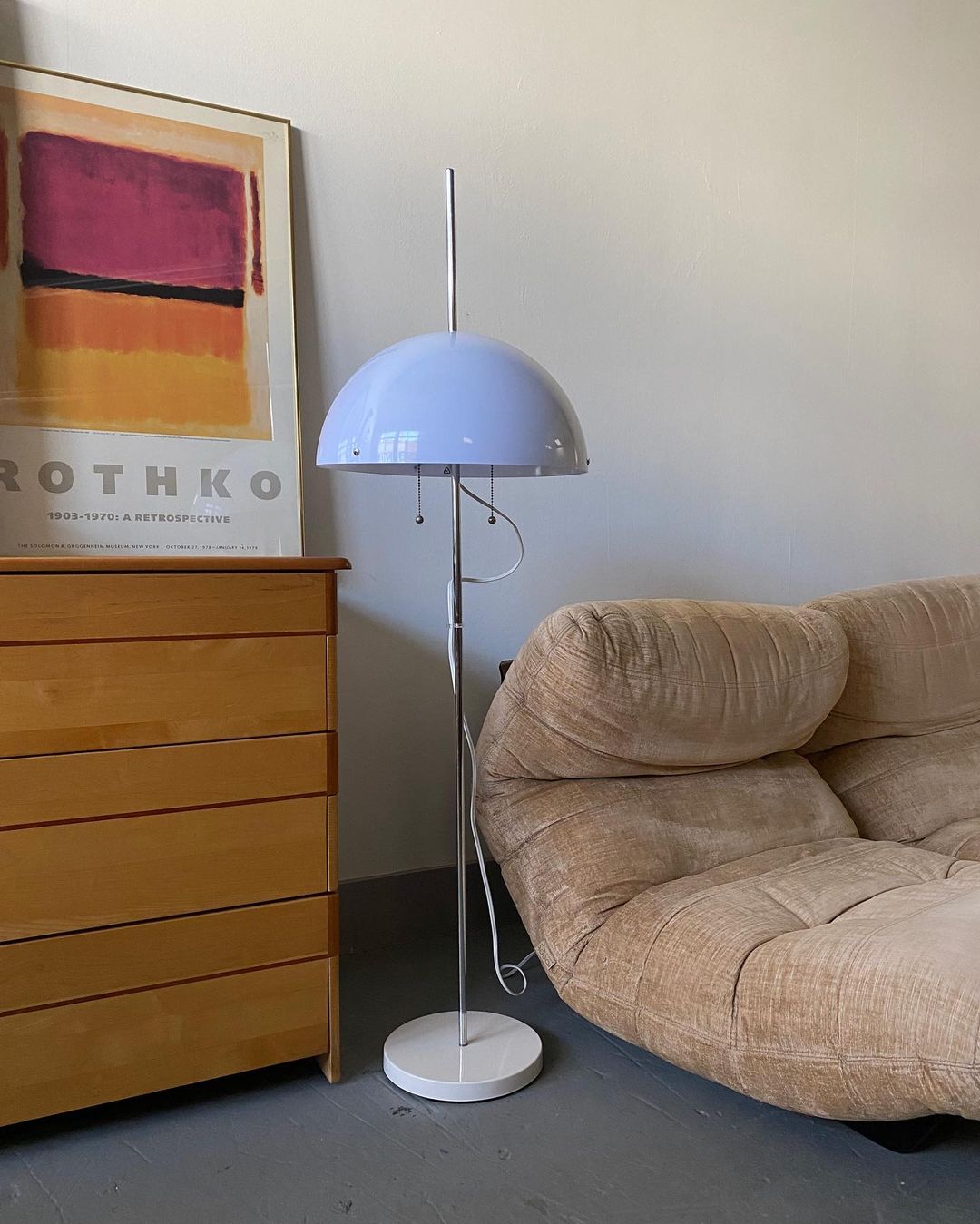 1970s Fagerhults Mushroom Floor Lamp