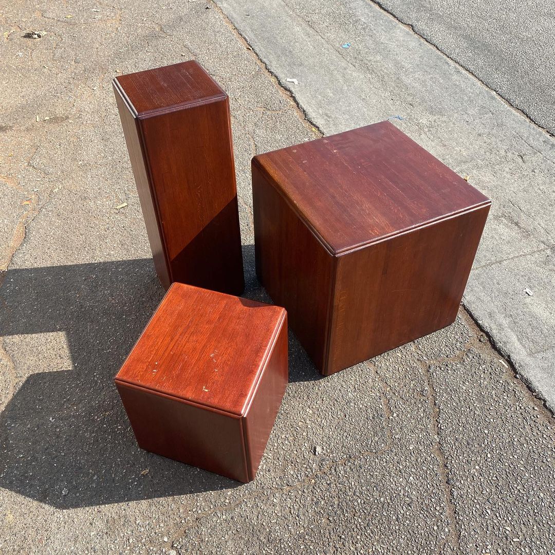 Lou Hodges for California Design Group Wooden Pedestals