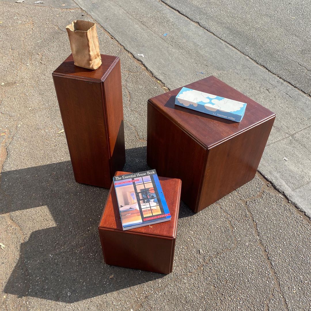 Lou Hodges for California Design Group Wooden Pedestals