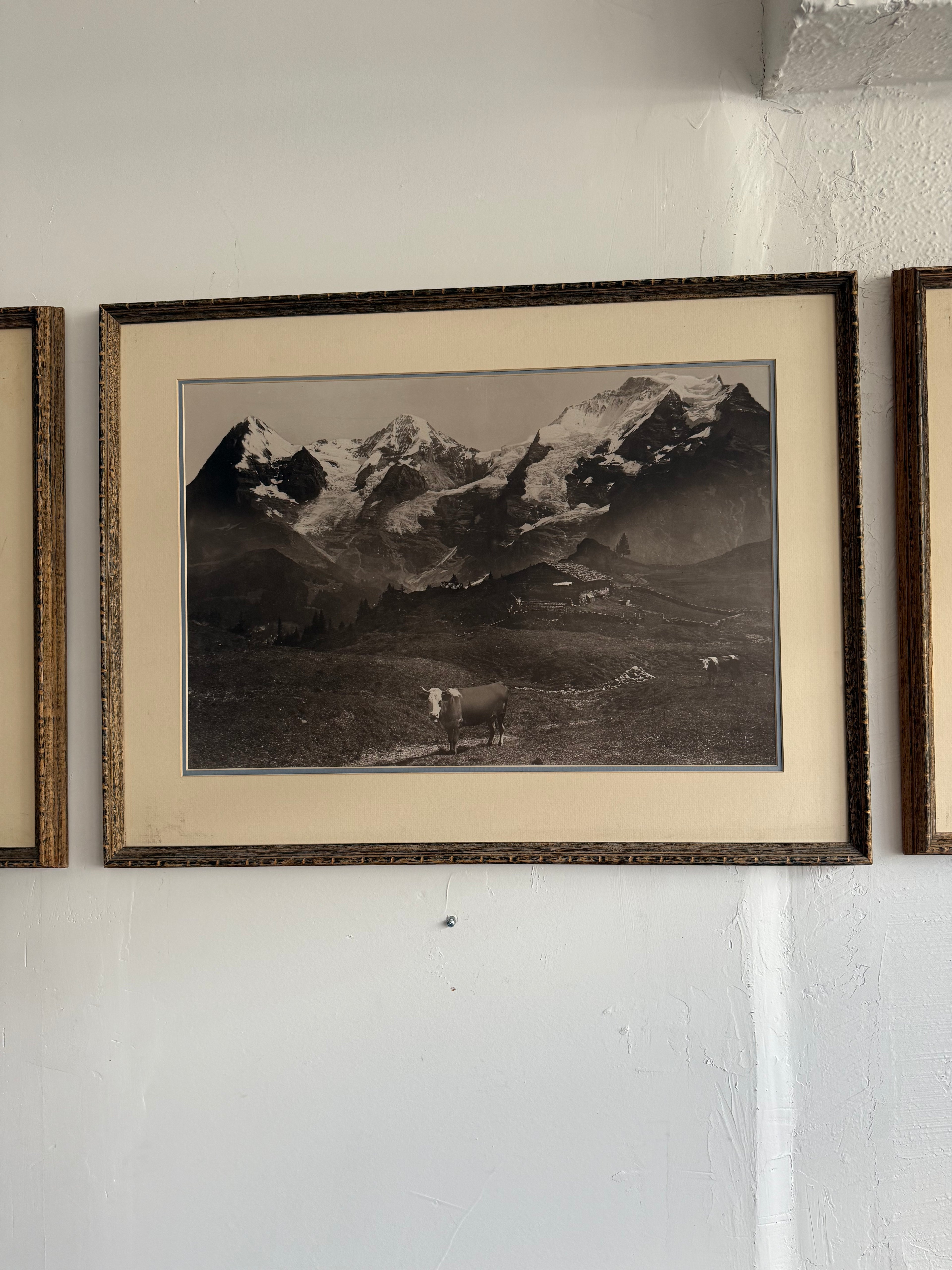 1930’s Blind Stamped Black and White Photographs of Switzerland by Adolph Braun