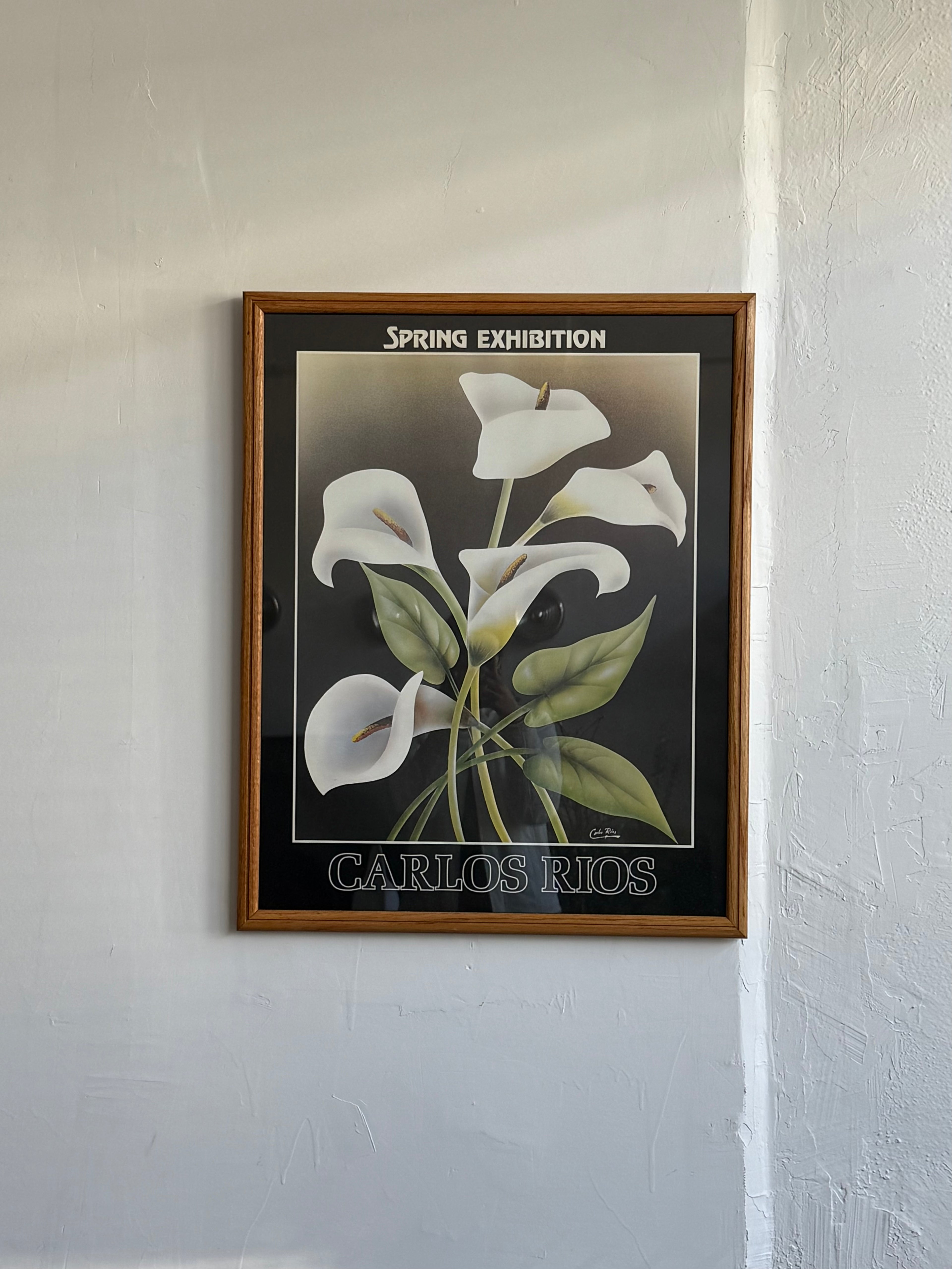 Vintage Carlos Rios Spring Exhibition Poster
